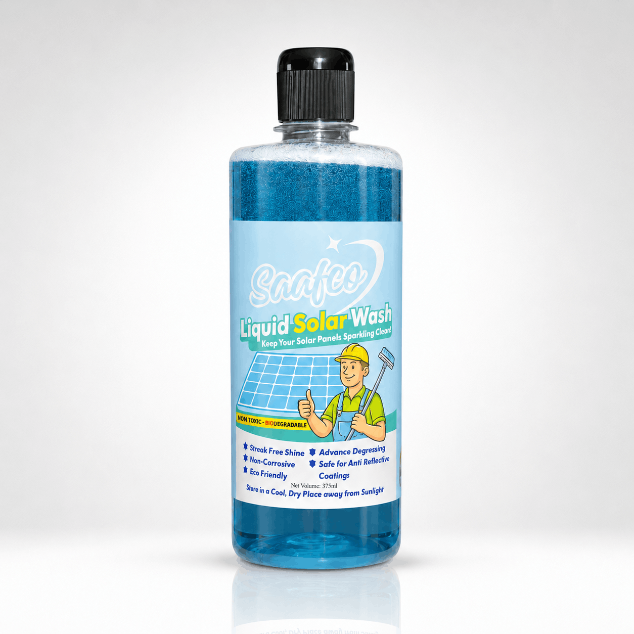 Saafco Solar Panel Cleaner Liquid – Streak-Free Shine