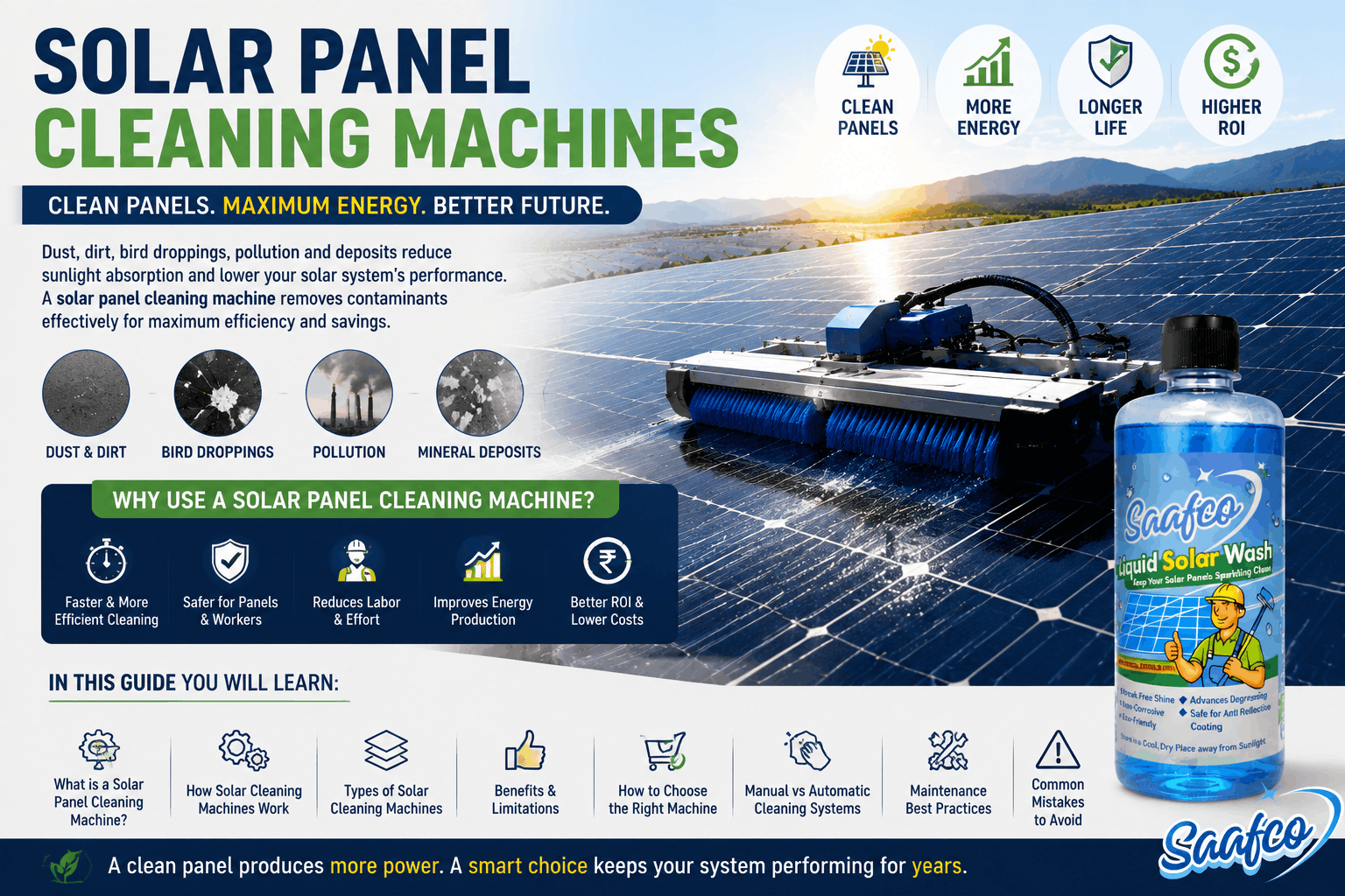 Solar Panel Cleaning Machine