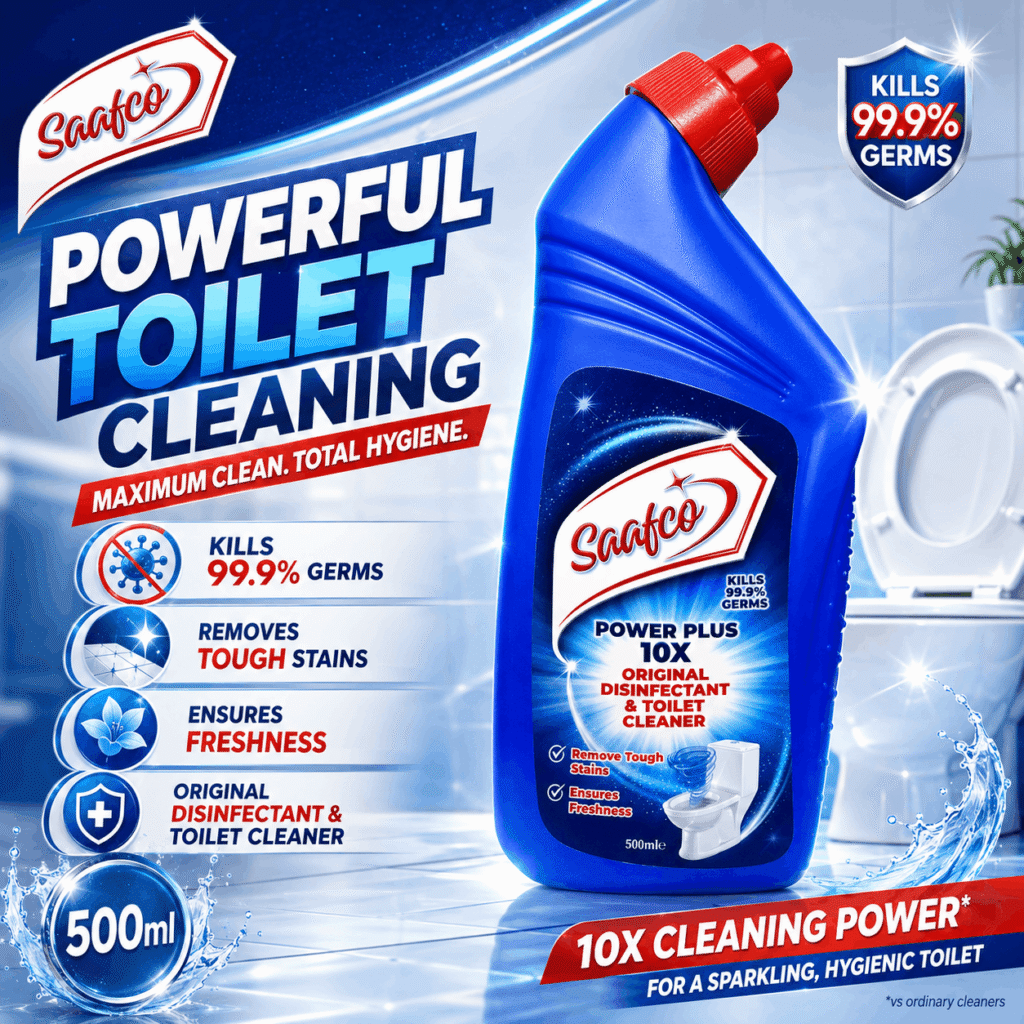 Saafco Toilet Cleaner with 10x power for effective cleaning